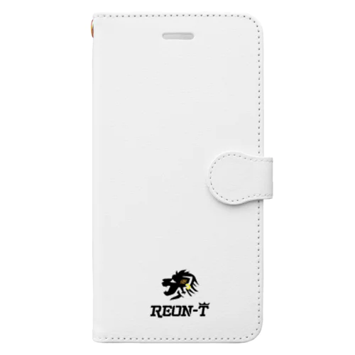 【白】REON-T Book-Style Smartphone Case