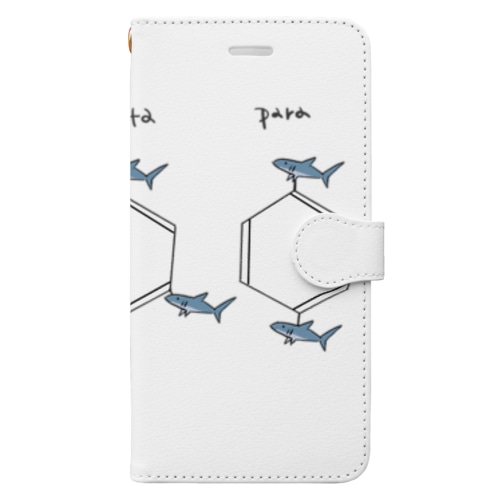 サメさん(ベンゼン置換体) Book-Style Smartphone Case