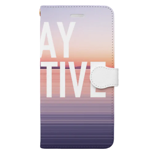 NC OfficialWear 「STAY POSITIVE」 Book-Style Smartphone Case