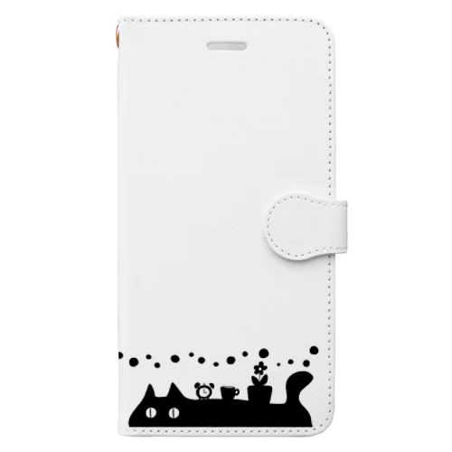 午後3時のねこ Book-Style Smartphone Case