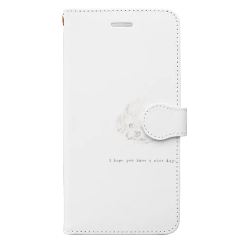 Fluffy toy poodle Book-Style Smartphone Case