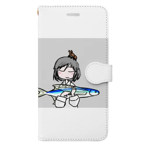 トビウオと人 Book-Style Smartphone Case