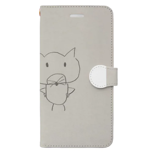 コンポコとニャンチュー Book-Style Smartphone Case