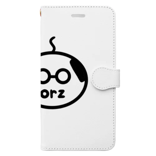 orzさん(眼鏡、修正版) 手帳型スマホケース