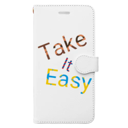 気楽に行こうぜ Take It Easy  Book-Style Smartphone Case