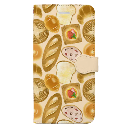 [ breads ] ベージュ Book-Style Smartphone Case