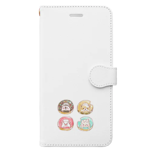 オリジナル　ハリネズミのソフィー、ドーナッツにハマる。 Book-Style Smartphone Case