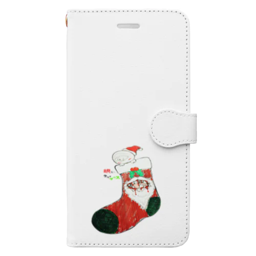 眼リークリスマウス Book-Style Smartphone Case