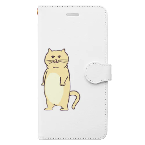 モフモフキャット&ムチムチキャット Book-Style Smartphone Case