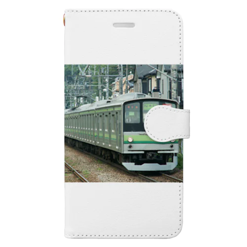 JR横浜線（205系） Book-Style Smartphone Case