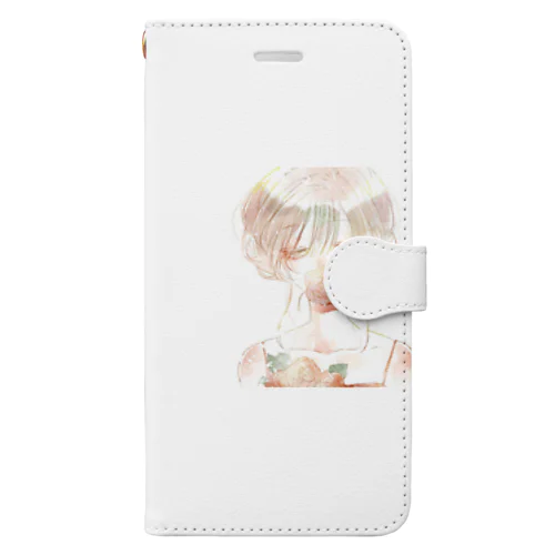 女子フリーアイコン Book-Style Smartphone Case