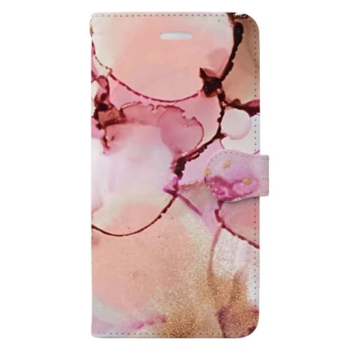 アルコールインクアート【恋色】 Book-Style Smartphone Case