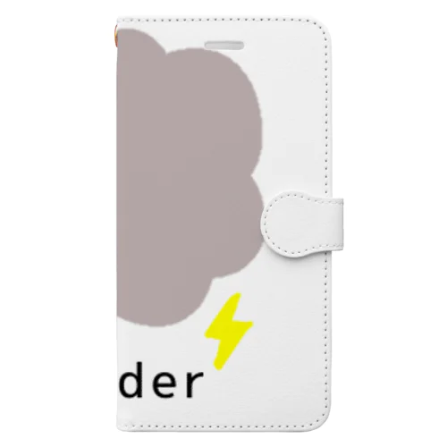 しんぷる にthunder Book-Style Smartphone Case