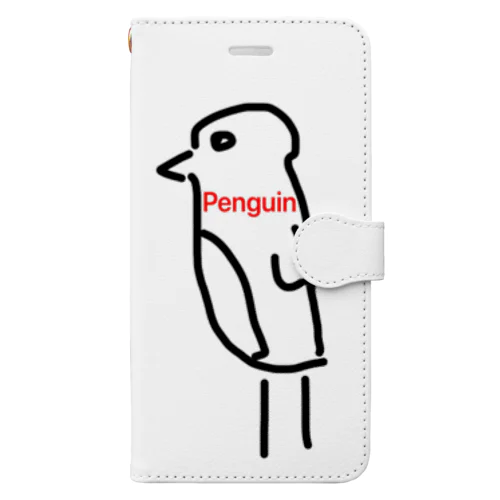 神のペンギン Book-Style Smartphone Case