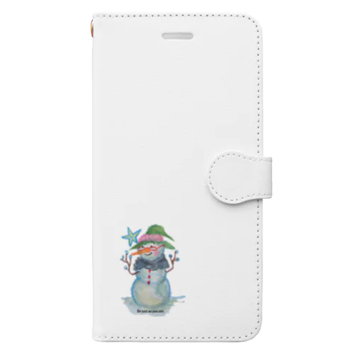 のほほんスノーマン Book-Style Smartphone Case