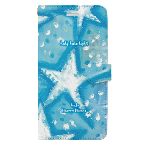 baby blue star Book-Style Smartphone Case