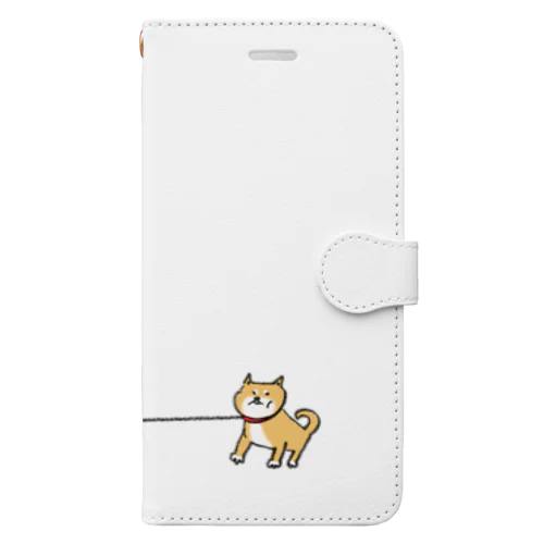 帰りたくない柴犬 Book-Style Smartphone Case