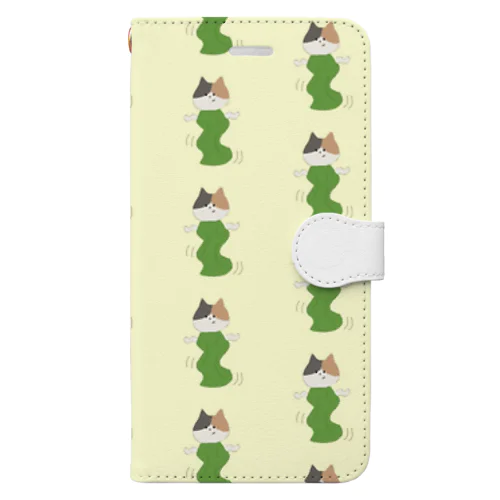 コンブにゃんこ Book-Style Smartphone Case