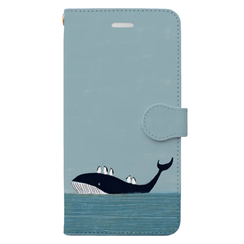 くじらとペンギン Book-Style Smartphone Case