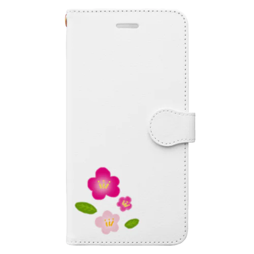 桃の花 Book-Style Smartphone Case