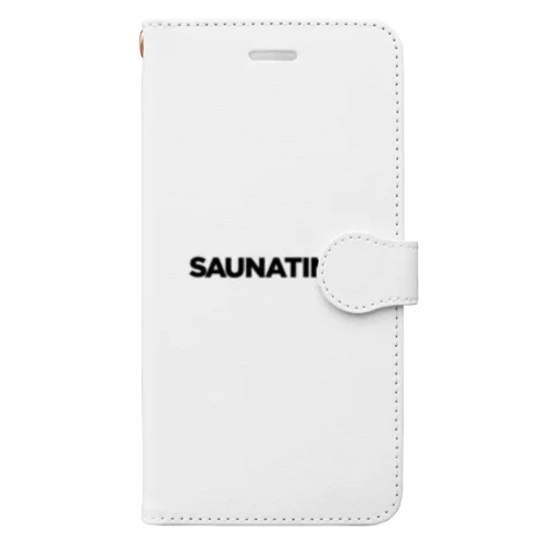 SAUNATIME　サウナ　Sauna　サウナタイム 手帳型スマホケース