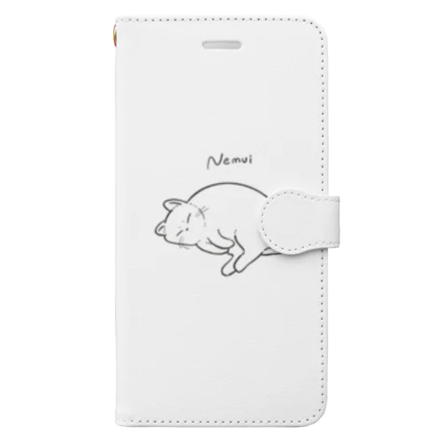 ねむねむにゃんこ大佐 Book-Style Smartphone Case