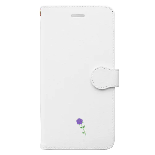 紫の薔薇 First encounter Book-Style Smartphone Case