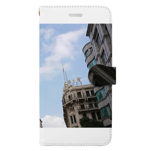 上海南京路旧租界地的風景〜Paysage de l'ancienne zone de concession sur la route de Nanjing, Shanghai〜 Book-Style Smartphone Case