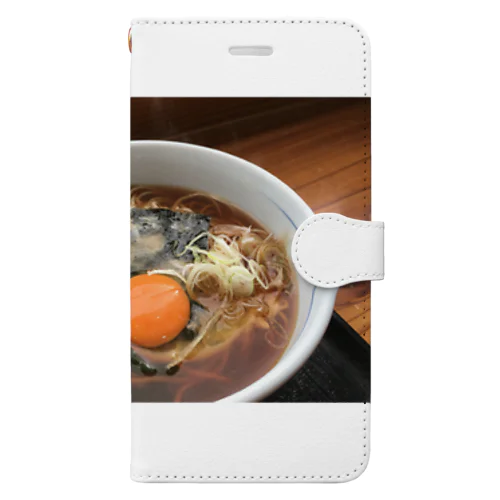 月見蕎麦 手帳型スマホケース