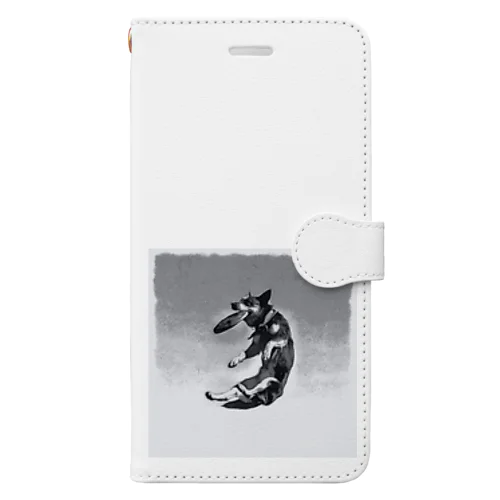 ディスクドッグ。犬。Disc dog。 Book-Style Smartphone Case