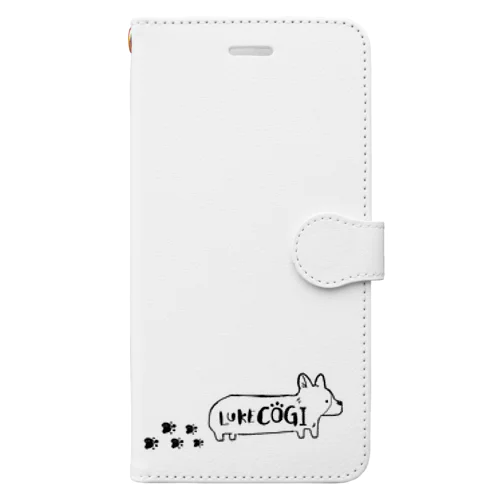 足跡るうくグッズ  コーギー Book-Style Smartphone Case