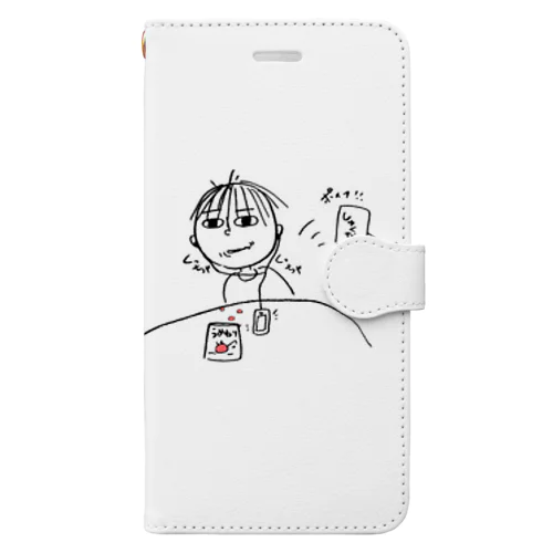 まめ4 Book-Style Smartphone Case