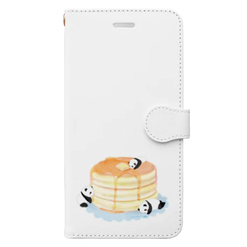 パンケーキパンダちゃん Book-Style Smartphone Case