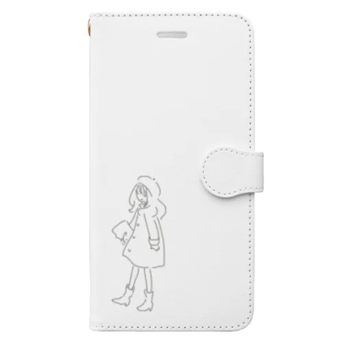 ベレー帽の子 Book-Style Smartphone Case