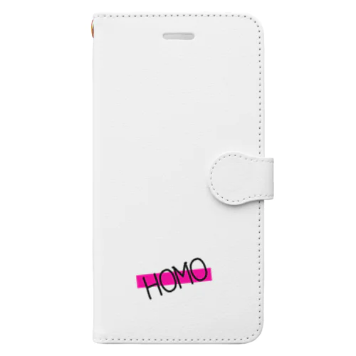 HOMO ブランドロゴ Book-Style Smartphone Case