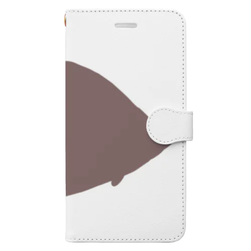 カレイ　シルエット Book-Style Smartphone Case