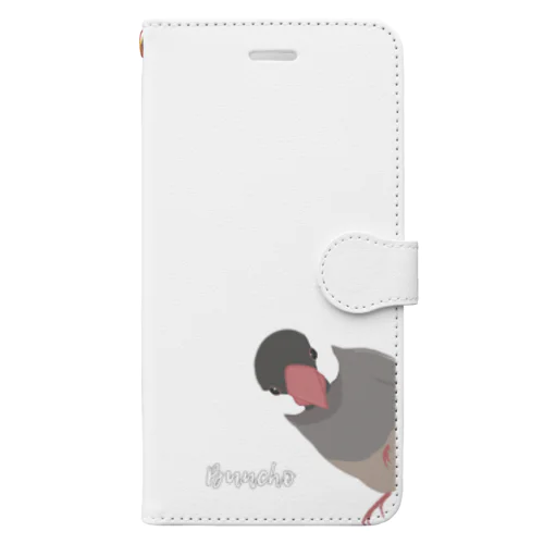 ひょっこり桜文鳥さん Book-Style Smartphone Case