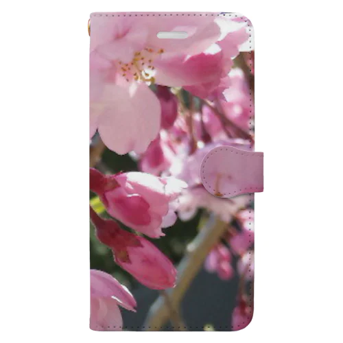 枝垂れ桜 手帳型スマホケース