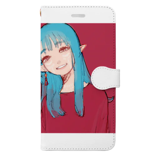 作り笑い Book-Style Smartphone Case