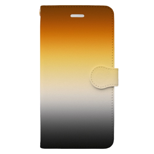 グラデーション　プライドフラッグ　ゲイ　ベア Book-Style Smartphone Case