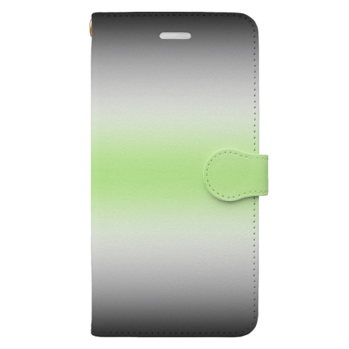 グラデーション　プライドフラッグ　エイジェンダー Book-Style Smartphone Case