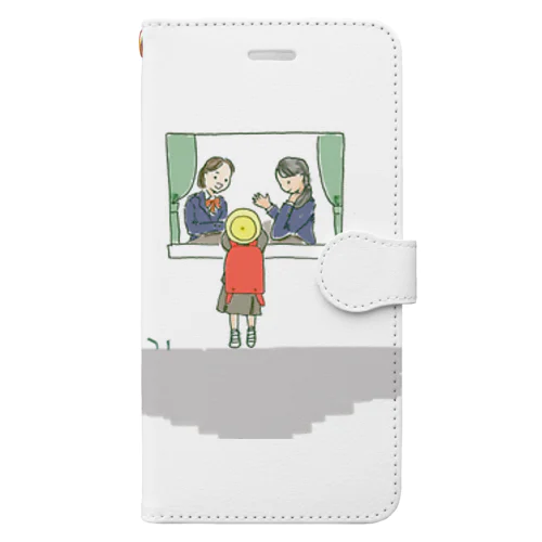 窓辺でおしゃべり Book-Style Smartphone Case