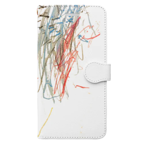 １歳の子の絵 Book-Style Smartphone Case