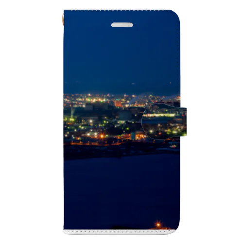 工場夜景1 Book-Style Smartphone Case