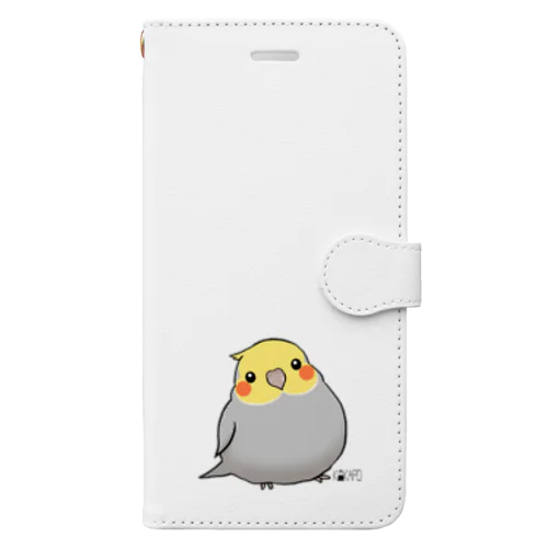 *KAKAPO*のふんわりオカメインコちゃん(のまる) Book-Style Smartphone Case