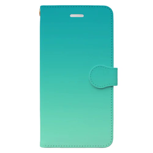 グラデーション Soft Green Air Book-Style Smartphone Case