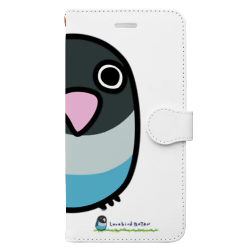 LOVEBIRD BOTAN 前向き 手帳型スマホケース