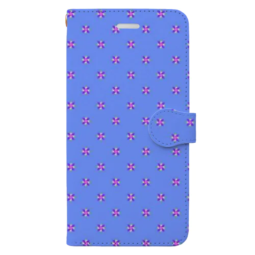 かざぐるま（ブルー） Book-Style Smartphone Case