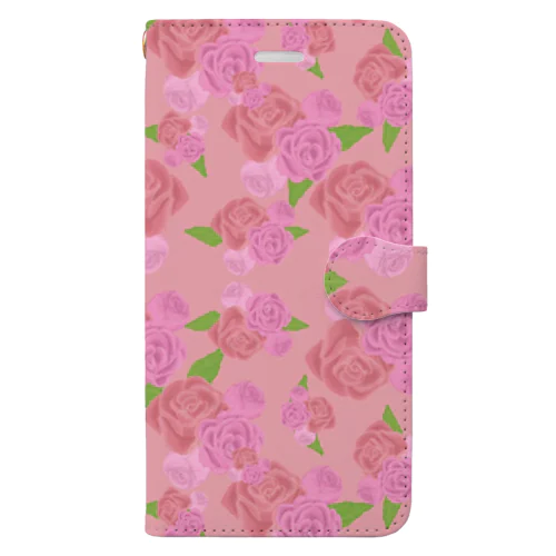 Rose garden Pink Book-Style Smartphone Case