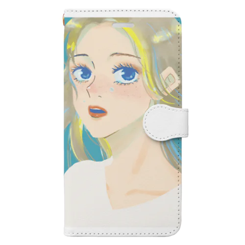 涙の女の子 Book-Style Smartphone Case